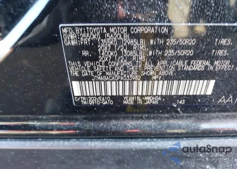 2023 Toyota Bz4X Limited z USA, uszkodzony, nr VIN JTMABACA0PA033982